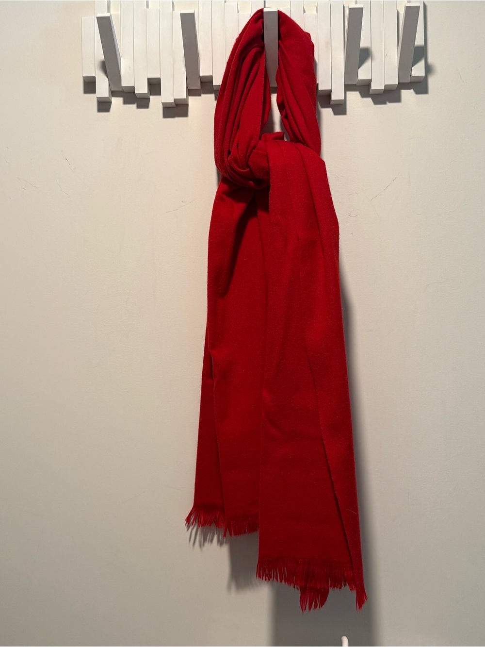 Red Scarf - Classic Solid Winter Wrap